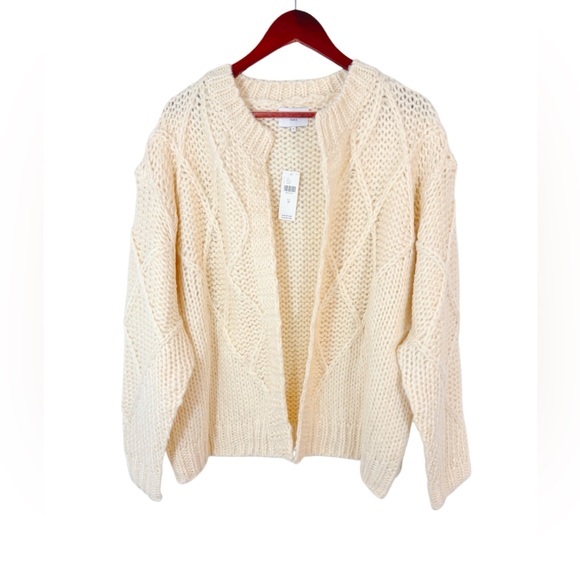 Anthropologie FRNCH Chunky Stitch Cardigan Sweater Medium - Picture 4 of 12